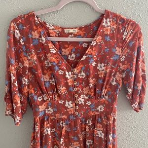 Flowery Mini Dress size S